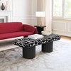 Zuo Botoia Bench Black & White - 2 of 4