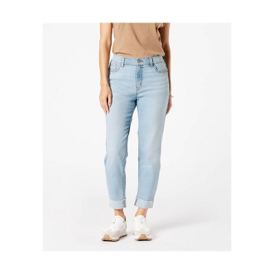 DENIZEN from Levi's Women's Mid-Rise Cropped Boyfriend Jeans