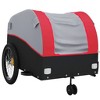 vidaXL Bike Trailer Black and Red 99.2 lb Iron - 4 of 4