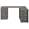 NicBex Modern Solid Wood Computer Desk with Drawers & Shelves,Teens Student Writing Desk,Home Office Desk for Study,Studio - 3 of 4