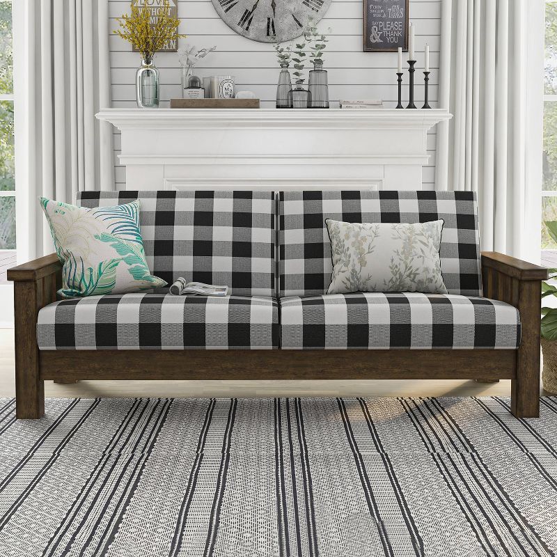 2pc Jovie Gingham Rustic Sofa and Loveseat Set - HOMES: Inside + Out, 5 of 15
