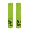 Dr. Seuss Women's The Grinch Always Naughty Cozy Fuzzy Anti-Slip Grip Knee-High Slipper Socks 1 Pair (OSFM) Green - 3 of 4