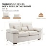 COLAMY 73" Loveseat Sofa Couches with 3 Pillows for Living Room, Bedroom-Beige - 2 of 4