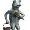 SPI Home Green Thumb Frog Garden Sculpture – Whimsical Metal Yard Art, Handcrafted Outdoor Decor - 3 of 3