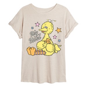Women's - Sesame Street - Big Bird Oversized Graphic T-Shirt - 1 of 4