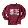 Simply Sage Market Teacher Stacked Wavy Heart Sweatshirt - 2 of 4