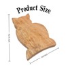 SEVOBAL Serving Platters Cat Shape Wood Cheese and Bread Board with Asymmetrical Modern Design for Cakes, Appetizers, Brown, 7.25"*10.75"*1" - 3 of 4