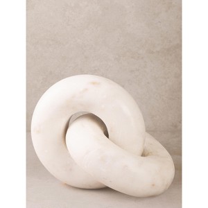 Munich White Marble Knot Sculpture - 1 of 3