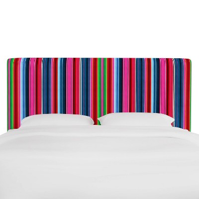 Twin Olivia Upholstered Headboard Serape Stripe Bright - Skyline Furniture