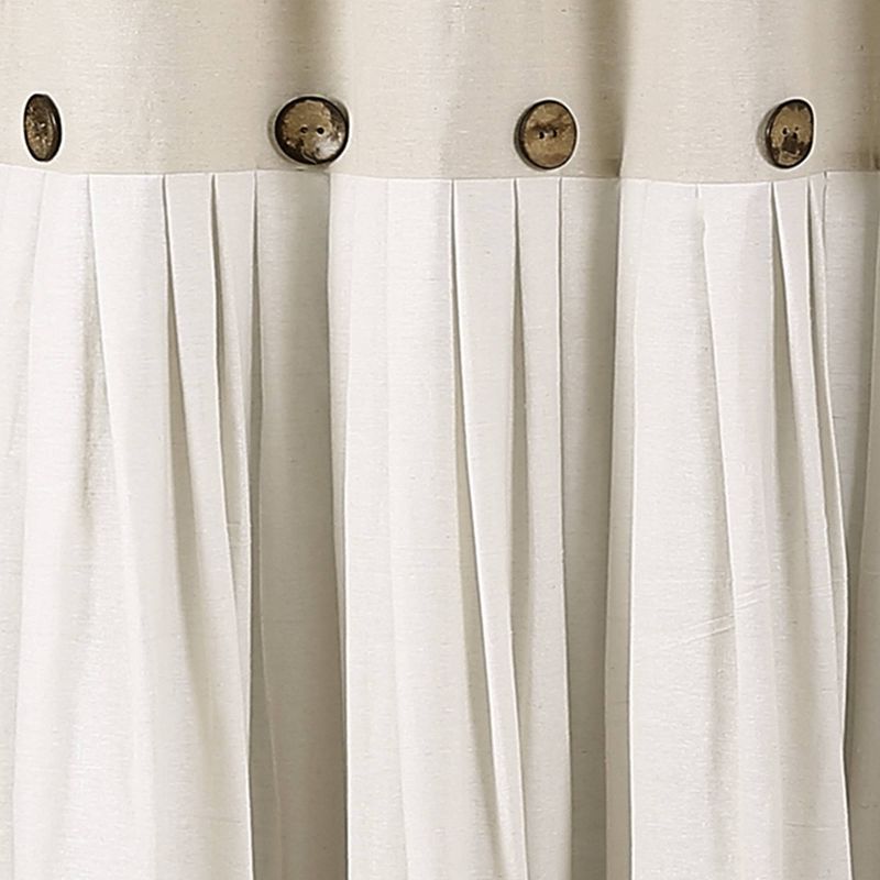 Linen Button Shower Curtain - Lush Décor, 4 of 13
