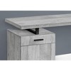 Monarch Specialties Computer Desk Home Office Laptop Left Right Set-Up Storage Drawers 48InchL Work Metal Laminate Grey Black Contemporary Modern - 4 of 4