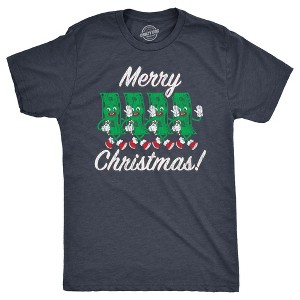 Mens Merry Christmas T Shirt Funny Retro Xmas Dollar Bills Cash Money Joke Tee For Guys - Crazy Dog Men's T Shirt - 1 of 4