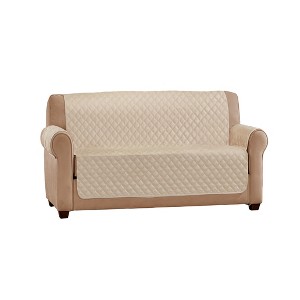 Collections Etc Soft Velvet Waterproof Quilted Furniture Cover - 1 of 3