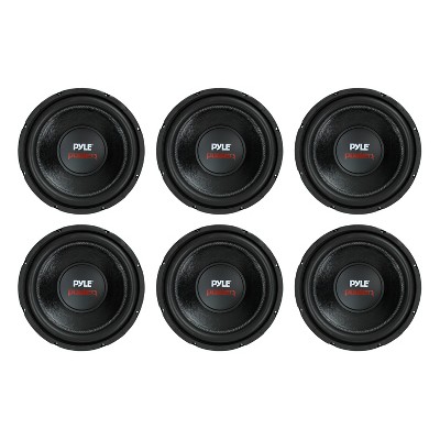  PYLE PLPW12D 12" 1600W 4Ohm DVC Car Stereo Power Subwoofer Dual Coil (6 Pack) 