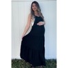 Pinkblush Black Button Sling Tiered Maternity Midi Dress - 4 of 4