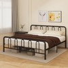 Tangkula King Size Metal Bed Frame Headboard Footboard Platform Mattress Foundation - 3 of 4