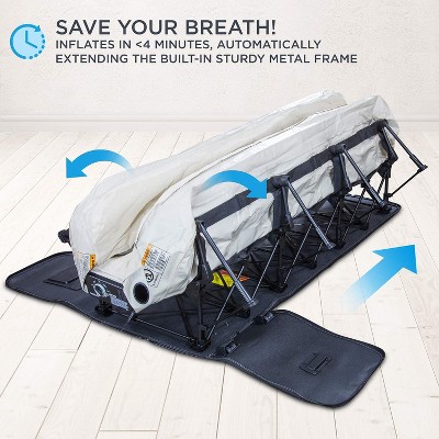 Ivation Twin White PVC Raised Air Mattress with Built-In Pump