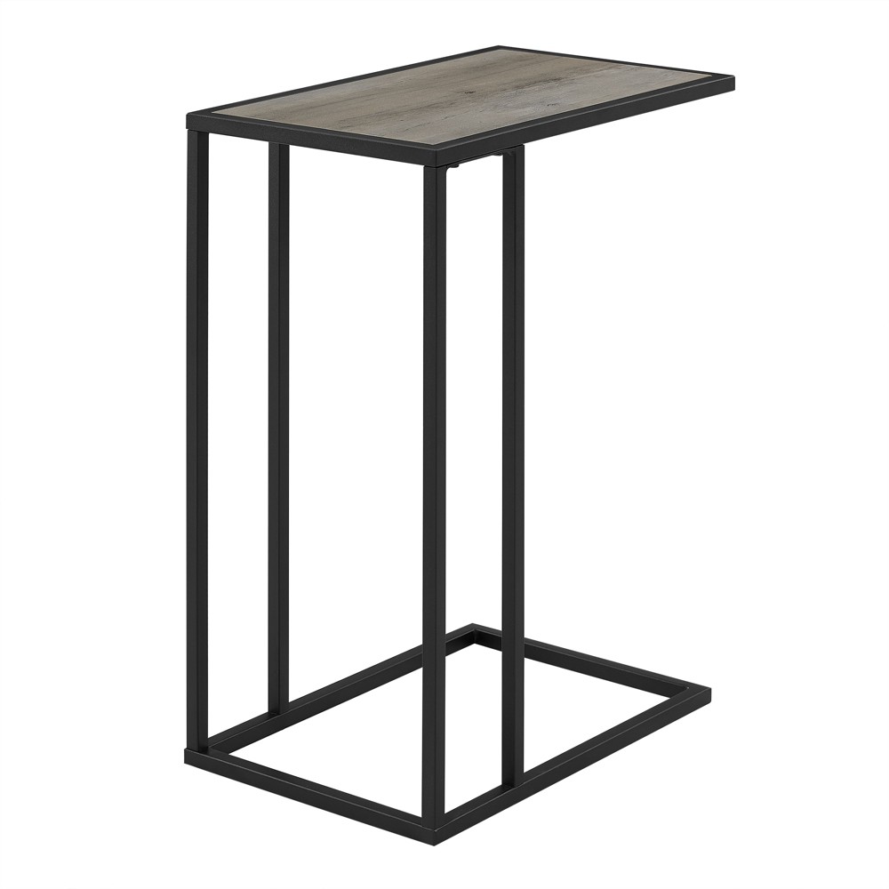 20 Modern Two Tone C Side Table With Metal And Wood Gray Wash Saracina Home On Target Accuweather Shop