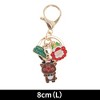 Unique Bargains Christmas Keychain Double Ring Lobster Clasp Zinc Alloy 3.15" 1Pc - 2 of 4