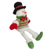 Northlight 18" Red and Green Sitting Smiling Snowman Christmas Figure - 3 of 4