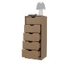 NicBex 5-Drawer Narrow Dresser Compact Storage Cabinet for Small Spaces, 5kg/Drawer Capacity, Smooth Pull-Out Mechanism for Bedroom/Closet - 4 of 4