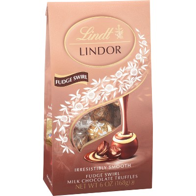 Lindt Lindor Fudge Swirl Milk Chocolate Truffles - 6.0oz