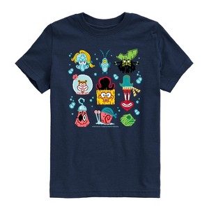 Boys' - Spongebob Squarepants - Spongebob: The Search For Squarepants Grid Short Sleeve Graphic T-Shirt - 1 of 4