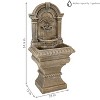 Sunnydaze 51"H Electric Polyresin Ornate Lavello Outdoor Water Fountain - 3 of 4