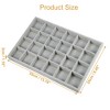 Unique Bargains 24 Grid Jewelry Tray Stackable Tray Showcase for Rings Earrings Necklace Bracelet Pendants 1 Pc - 4 of 4