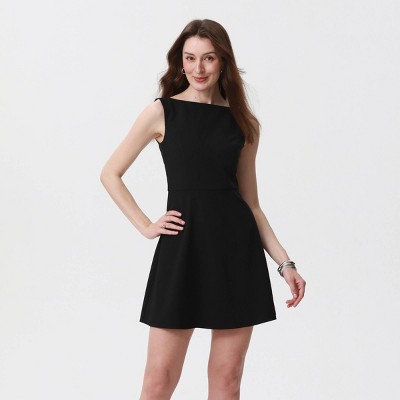 Women's Tailored Swing Dress - A New Day™ Black XL