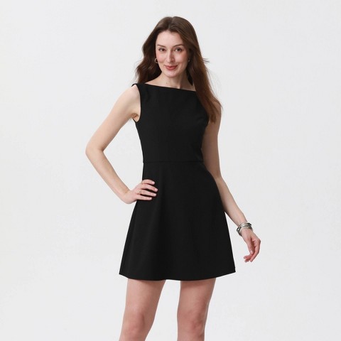 Женские платья A New Day Women's Sleeveless Tailored Swing Dress - A New Day™ Black M