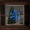 Northlight LED Lighted Snowflake Christmas Window Silhouette - 24.5" - Pure White and Blue - 2 of 4