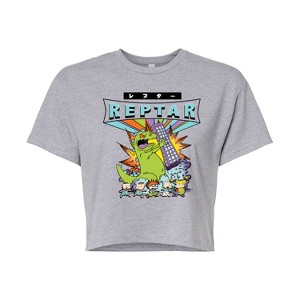 Women's - Rugrats - Reptar Wretch Cropped Graphic T-Shirt - 1 of 4