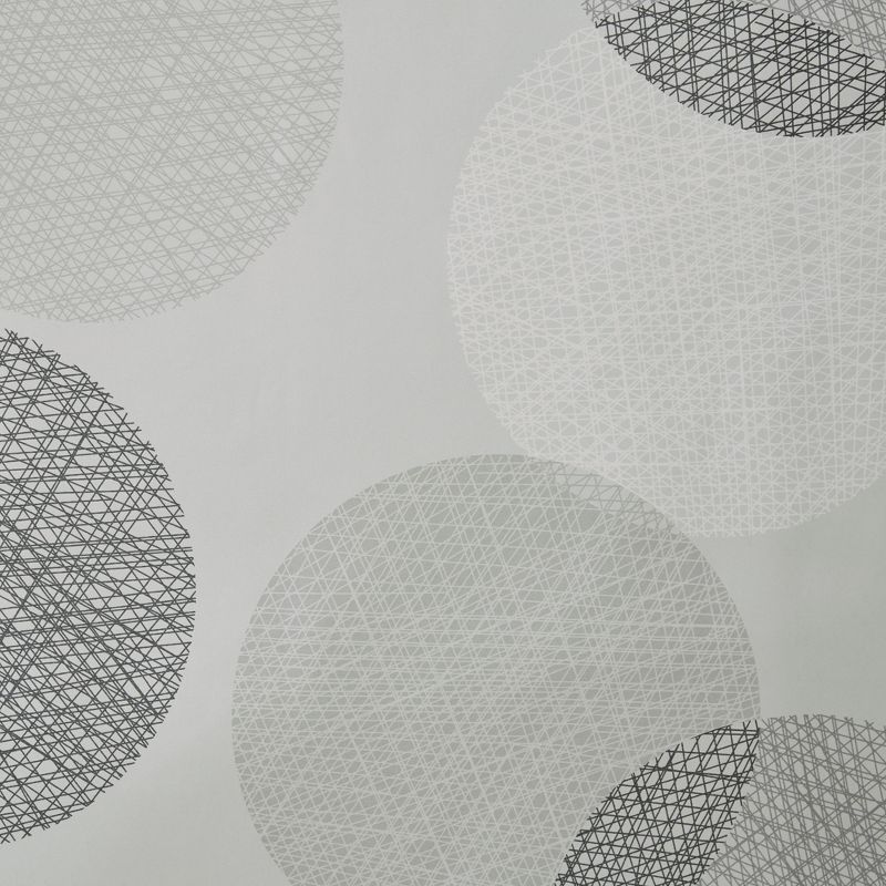 Cabrillo Geometric Print Microfiber Shower Curtain - Gray, 4 of 5