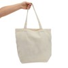 Okuna Outpost 3 Pack Reusable Canvas Grocery Bags, Non Woven Cloth Tote Bags with Handles for Shopping, 16.5 x 19.5 in - 3 of 4