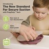 3-Pack Prep Suction Plates with Lids, 100% Silicone Baby Plates with Lid, BPA-Free Kids Divided Toddler Plates - 2 of 4