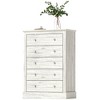 HOMCOM Farmhouse Dresser for Bedroom with 5 Drawers, 31" Wide Chest of Drawers - 4 of 4
