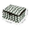 Unique Bargains Nail Polish Carrying Case Nail Polish Organizer Case for 30 Bottles 15ml/0.5 fl.oz Travel Storage Bag Nylon White Green 1 Pcs - 4 of 4