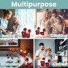 4-Piece Ceramic Kitchen Canisters Set, Airtight Jars with Wooden Spoons Reusable Chalk Labels and Marker for Sugar, Coffee, Flour, Tea - 3 of 4