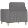 vidaXL Sofa Chair Light grey Fabric (100% polyester), metal, plywood - 4 of 4