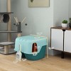 Cat Litter Box Enclosure with Lid and Lockable Openable Cover,Indoor Pet Litter Box for Cats-LAOTIES - 4 of 4