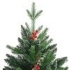 vidaXL Artificial Hinged Christmas Tree with Red Berries 59.1" - 4 of 4
