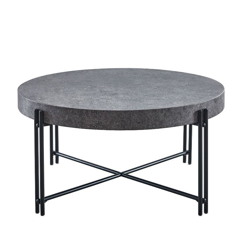 Morgan Round Cocktail Table Gray - Steve Silver Co., 1 of 7
