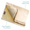 Creative Scents Cotton velour Set of 12 Towels - Ivory - 3 of 4