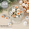 Big Dot of Happiness Happy Thanksgiving - Fall Harvest Party Small Round Candy Stickers - Party Favor Labels - 324 Count - 2 of 4