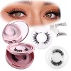 2 Pair Magnetic Eyelashes with Applicator, Reusable magnetic Lashes, False Eyelash Natural Look, No Glue Needed - 2 of 4