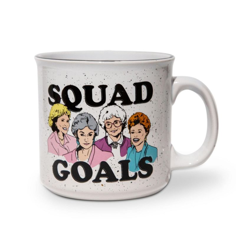 Silver Buffalo The Golden Girls "Squad Goals" Ceramic Camper Mug | Holds 20 Ounces, 1 of 7