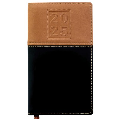 Global Printed Products 14 Month Pocket Planner Brown and Black 2025