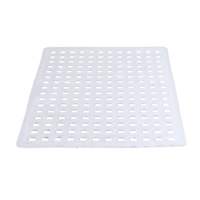 Mdesign Adjustable Plastic Kitchen Sink Protector Mat, Large : Target