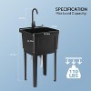 Winado Freestanding Plastic Utility Sink With Stainless Steel Faucet - 2 of 4